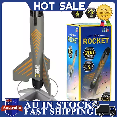 Fun Electric Rocket Launcher For Kids With Safe Landing & Lights Outdoor Toy • $59.99