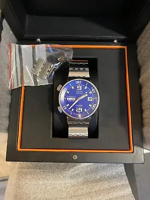 Mido All Dial Diver  200m  Blue Face  Automatic Date Stainless Watch Rare! • $895