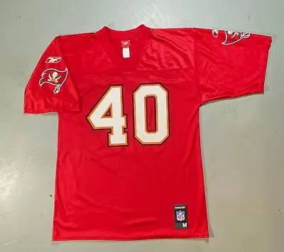 Tampa Bay Buccaneers Mike Alstott #40 Red Reebok NFL Jersey Size Medium Vintage • $40