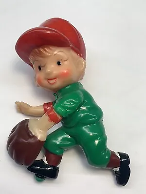 Antique Baseball Player Figure Ornament Blow Mold Made In Japan • $9.99
