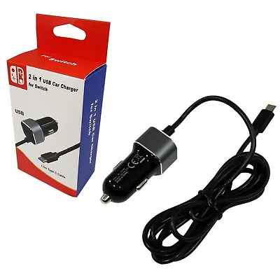 CAR CHARGER USB ADAPTER For Nintendo Switch & Switch Lite Game Console Power • $22
