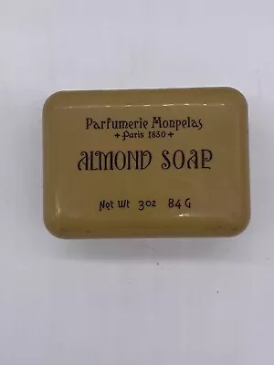 Vintage Parfumerie Monpelas Paris Almond Soap Box Hard Case Travel Container • $22