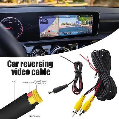 £8.01 • Buy 6/10m RCA Extension Video Cable Red Reverse Trigger Leads For Car Rear Camera SP