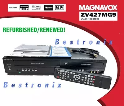 [Refurbished] Magnavox ZV427MG9 VCR DVD Recorder Combo +++  | COPY VHS TO DVD | • $279