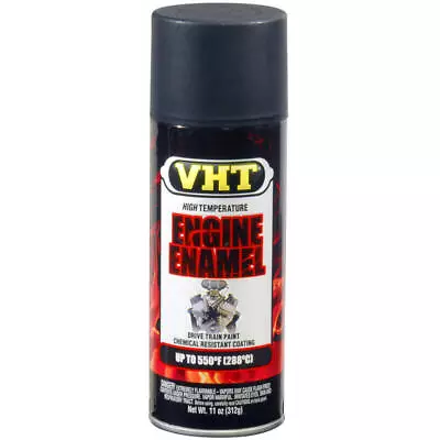 VHT High Temp Paint SP139; Engine Enamel 11oz Aerosol GM Satin Black 550deg F • $19.51