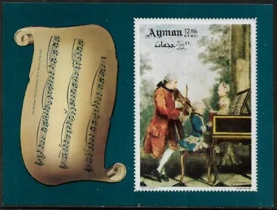 Ajman Michel's #Block 113B MNH S/Sheet - Mozart Family • $2.99