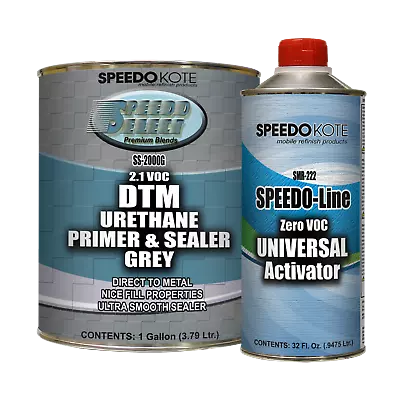 DTM 2.1 Voc Grey Urethane Primer & Sealer Gallon Kit 4:1 Mix SS-2000G/SMR-222 • $141.55