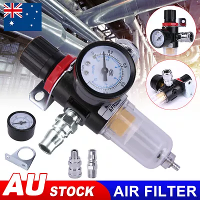 1/4'' Pressure Regulator Air Compressor Filter Moisture Trap Oil Water Separator • $15.85