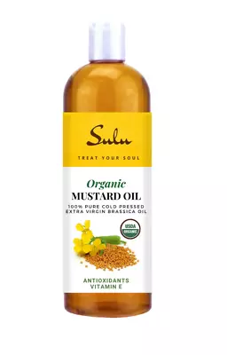 12 Oz Cold Pressed Extra Virgin Mustard Oil 100% Pure All Natural • $17.50