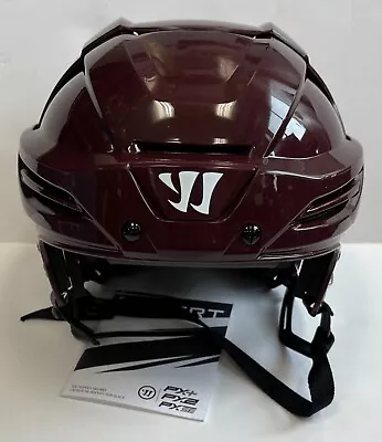 New Warrior Covert PX+ Pro Stock Hockey Helmet PXPH6 Large L Maroon CSA Ice Face • $69.99