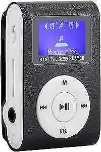 Clip-On MP3 Player Mini MP3 Player 0.8inch LCD Screen Portable MP3 Music  • $18.27