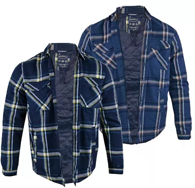 Mens Tokyo Laundry Padded Flannel  Lumberjack Check Shirt Button Up S-XXL • £22.49