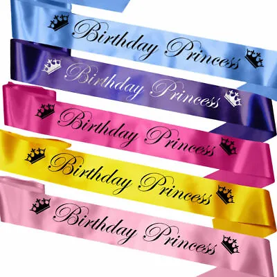 Birthday Princess Sash 13th 16th 18th 21st 30th Birthday Girl Night Out Gift New • £5.79