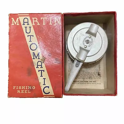 Vintage Martin #53 Automatic Fly Fishing Reel Rare Tuff Model W / Original Box • $39.99