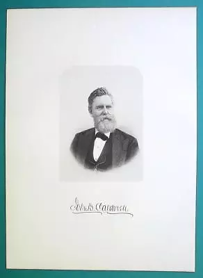 JOHN CALDWELL Ohio Master Mason In Zanesville - 1881 Superb Portrait Print • $22.44