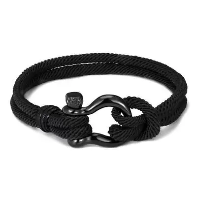 Buckle Men U Shape Bracelet Outdoor Camping Rescue Rope Men Survival Bracelets • $3.88