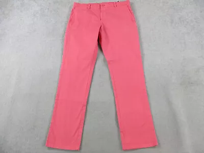 Vineyard Vines Pants Mens 33x32 Pink Chino Golf Straight Slim Pant Preppy Whale • $21.99