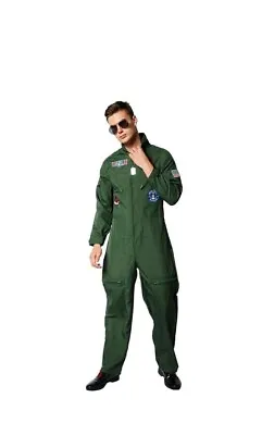 Mens Top Gun Cosplay Uniform Costume Outfit Size L Please Read Description  • £20