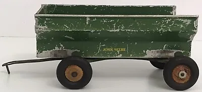 Vintage 1950's ERTL ESKA John Deere Metal Toy Flare Side Grain Wagon USA • $39.99