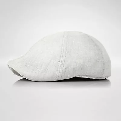 Duckbill Linen Newsboy Cotton Gatsby Cap Mens Ivy Hat Golf  Summer Sun Flat  • $14.20