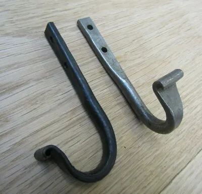 £5.99 • Buy UTILITY SCROLL END Hand Forged Blacksmith Vintage Rustic Hanging Hook Hanger Peg