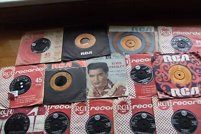 ELVIS PRESLEY 14 X CHOICE 45 Rpm 7  EXL VINYL SINGLES RECORDS • $4.99