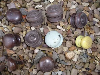 Drawer KNOBS X 10 Victorian  WOOD Mahagony & Pine • $31.05