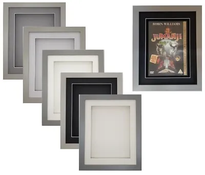 3D Box Light Grey RECTANGLE Picture Photo Frame Memorabilia Medal Object Art • £9.49