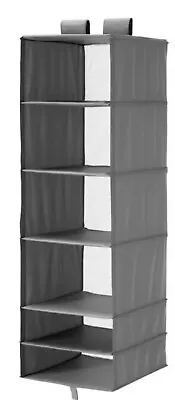 6 Tier  Hanging Shelf Wardrobe Organiser Clothes Storage Closet • $10.40