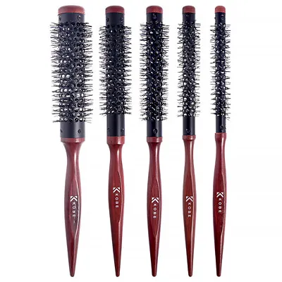 Kobe Hair Brush Radial Heat-Retaining Blow Dry Ceramic-Coated Round Barrel • £40.65