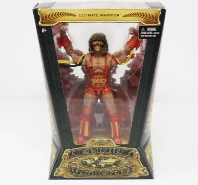 2015 Mattel Wwf Wwe Defining Moments Ultimate Warrior Action Figure Boxed Sealed • £24.95