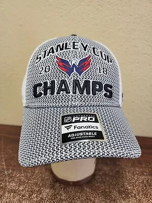 New Fanatics NHL Washington Capitals 2018 Stanley Cup Champions Snapback Hat • $44.99