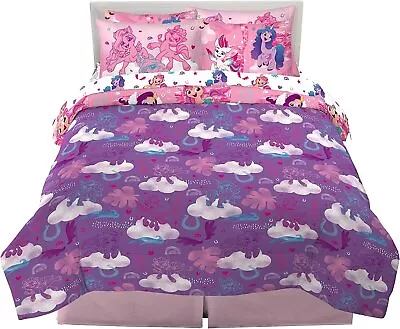 My Little Pony  Friendship & Ponies  Kids Reversible Bed Set - AB09W6BP6MW2 • $124.95