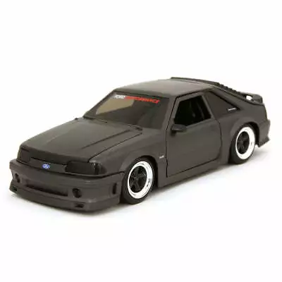 Bigtime Muscle 1989 Ford Mustang GT 1:24 Scale Gunmetal Grey By Jada 33605 • $30.30