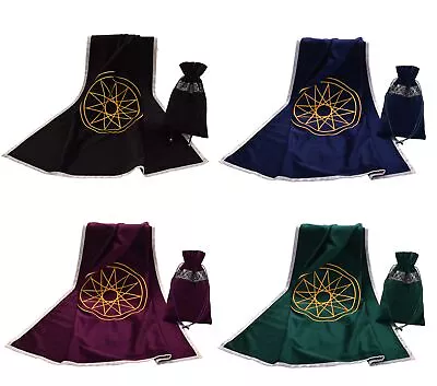 Altar Tarot Card Cloth Tablecloth Tarot Divination Cards Table Cloth 4 Colors • $24.99