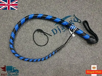 3 Feet Long 12 Plait Genuine Kangaroo Leather Signal Whip Snake Flogger Bullwhip • £36.12