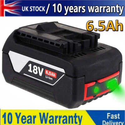 £18.91 • Buy 18V 6.5 Ah Replace Battery For Bosch BAT609 BAT610 BAT618 17618 25618-01 GSB GSR