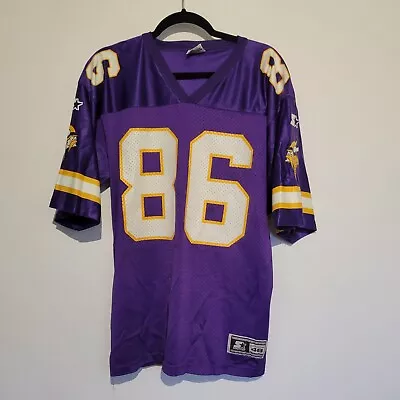 Vintage Minnesota Vikings Jake Reed #86 Starter Jersey NFL Size L 90s • $13