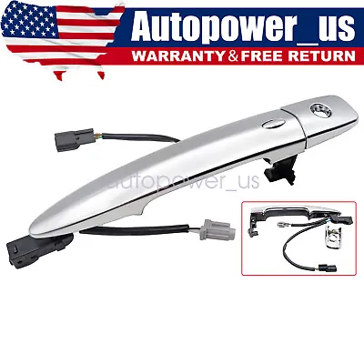 Outside Door Handle Keyhole Chrome For Nissan Leaf Maxima Murano Sentra Front L • $117.59