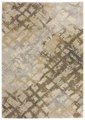 9x13 Dalyn Gray Geometric Crosshatch Faded Area Rug OR15 - Aprx 9' 10  X 13' 2  • $849