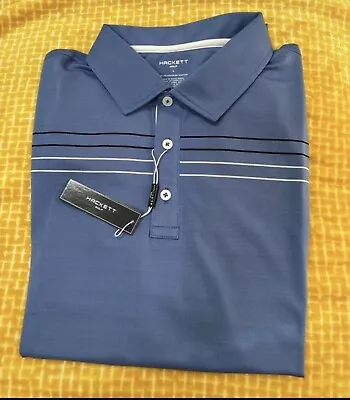 Mens HACKETT Golf Polo-shirt Size L • £25