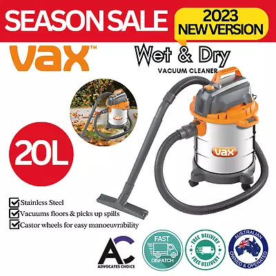 VAX 20L Wet And Dry Vacuum Cleaner Blower Car Home Carpet Shop Portable Vac • $148.99