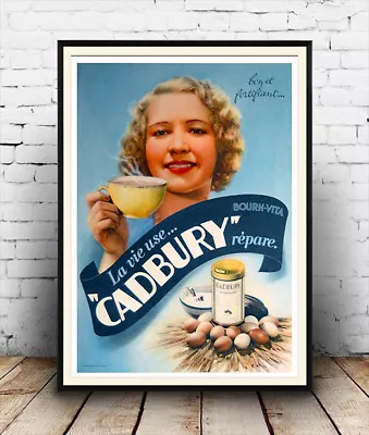 Cadbury Bournvita  Vintage Advertising Poster Reproduction. • £8.49