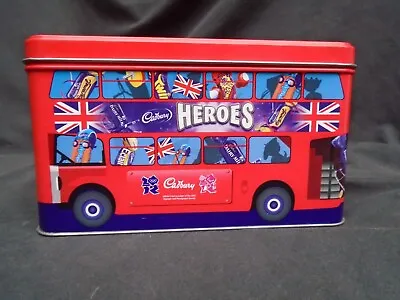 Collectable Tin Cadbury Heroes Bus 2012 London Olympics • £3