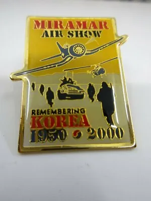 Miramar Air Show Remembering Korea 1950-2000 Enameled Lapel Hat Pin • $6.80