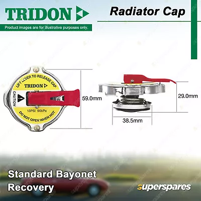 Tridon Recovery Safety Lever Radiator Cap For BMW 633CSi E24 M535i E28 • $38.95