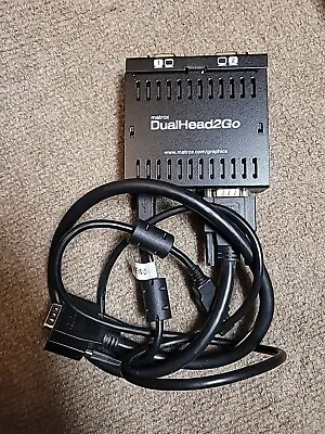 Matrox MGI D2G-A2A-IF DualHead2Go Digital Edition External Adapter And Cables • $30