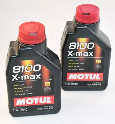 Motul 8100 X-MAX 0W40 - 1l - Fully Synthetic Engine Motor Oil • $32.99