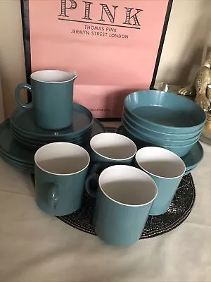 £28.99 • Buy Vintage Melamine 21 Pc  Picnic Set Encore By Gaydon Blue -Camping/ Caravaning