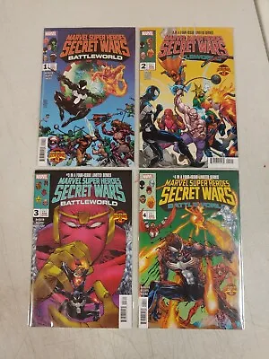 Marvel Super Heroes Secret Wars Battleworld #1-4 Main Cover Complete Set Lot NM • $19.99